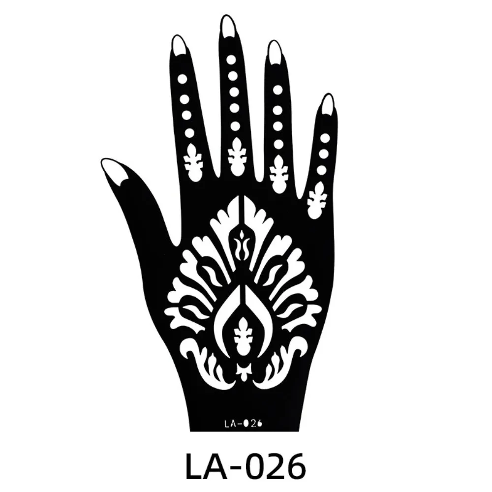 Butterfly Hollow Henna Stencil Temporary Flower Mehndi Tattoo Template India Stars Hand Tattoo Sticker Legs Shoulder Arm