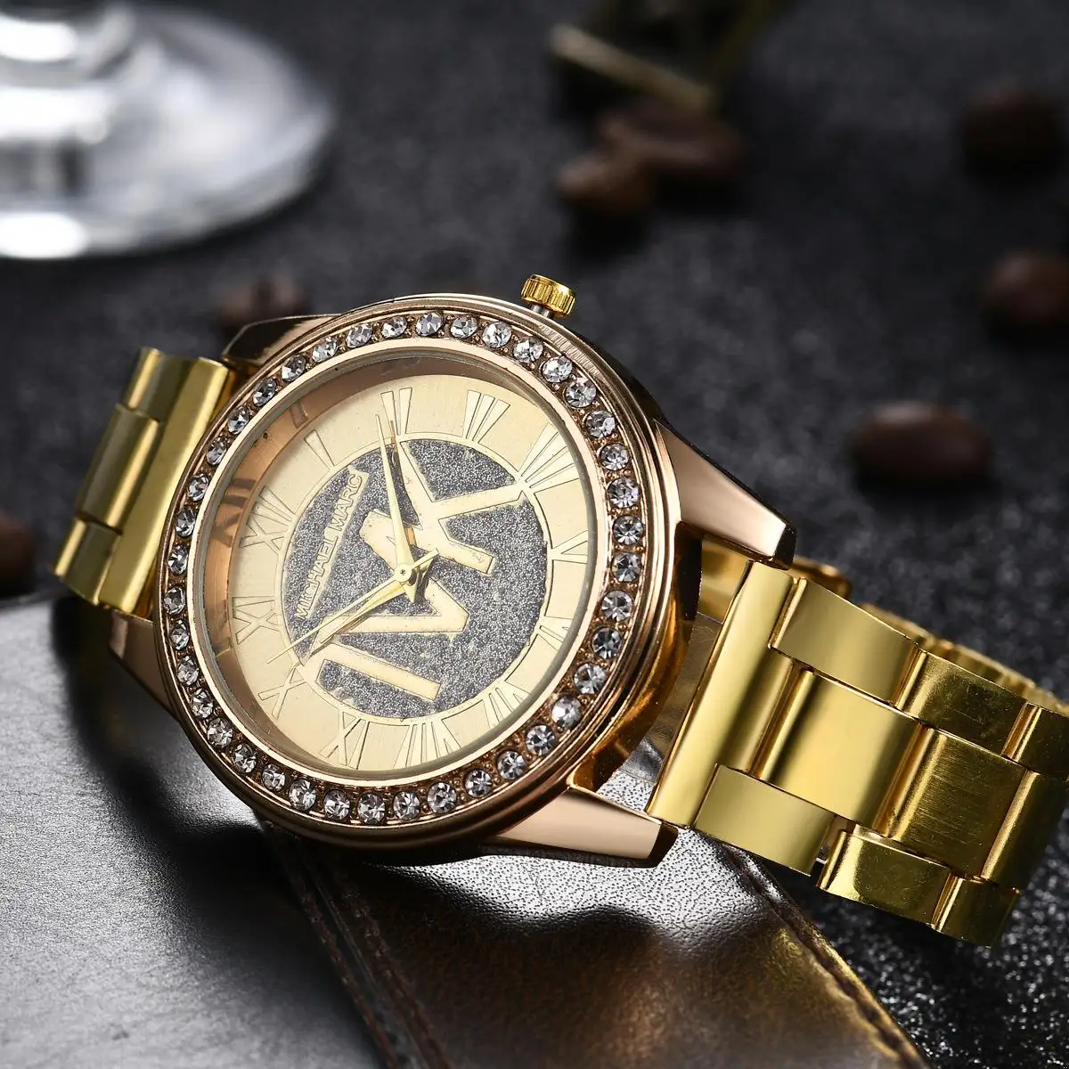 Fashion TOP TVK Brand Watch For Women Luxury Waterproof Roman Digital Rose Gold Stainless Steel Ladies Quartz Wristwatches Gift