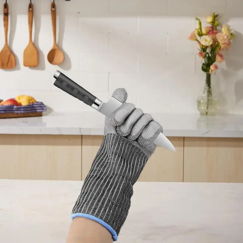 Metal Gloves For Cutting Cut Resistant Kitchen Gloves Stainless Steel Wire Safety Cutting Accessories Safety Work Gloves For