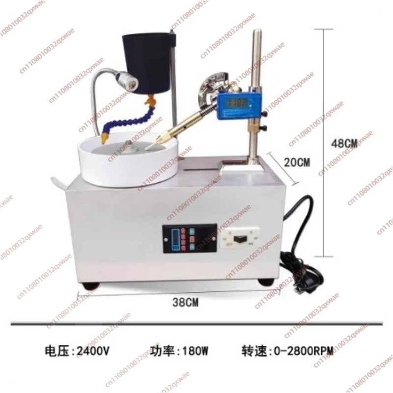 Gem Grinding Machine, Jewelry and Jade Faceted Ring Grinding Machine, Speed Regulating Grinding and Polishing Machine