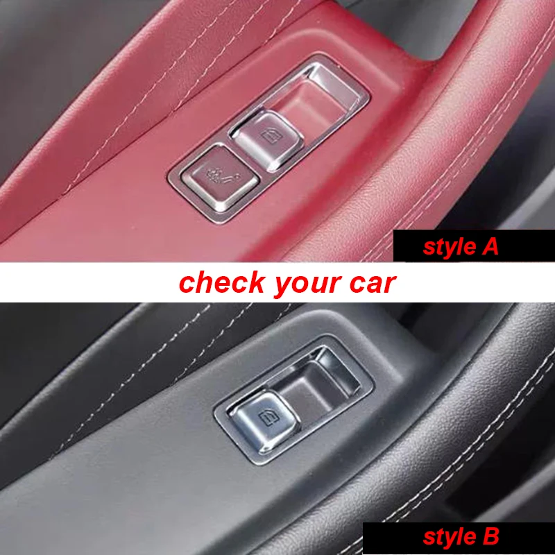 4pcs for HongQi H5 2023-2025 Window Regulator Switch Panel Decoration Door Armrest Sequins Carbon Pattern