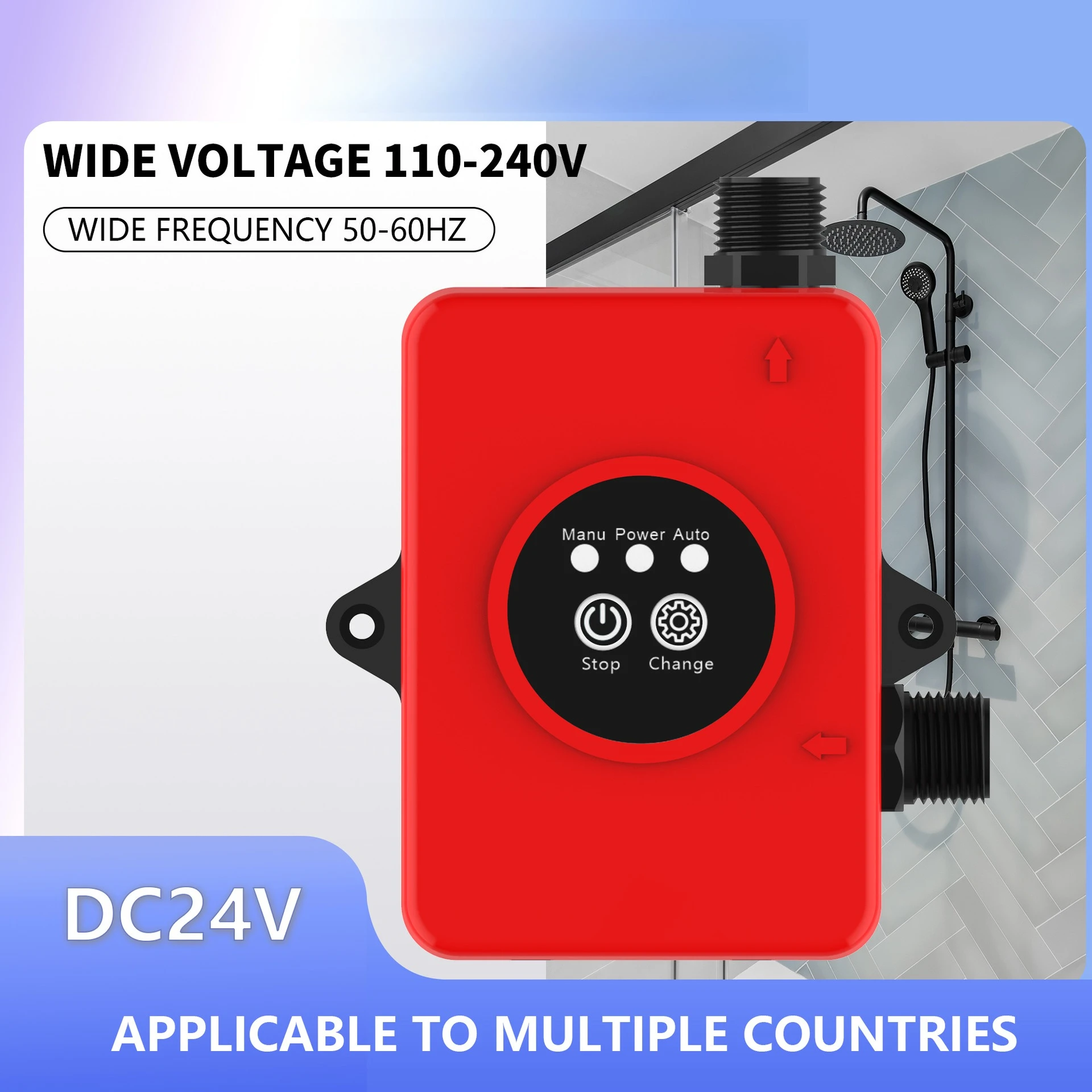 MT24-150 automatic household booster pump 24v small water heater shower water pump