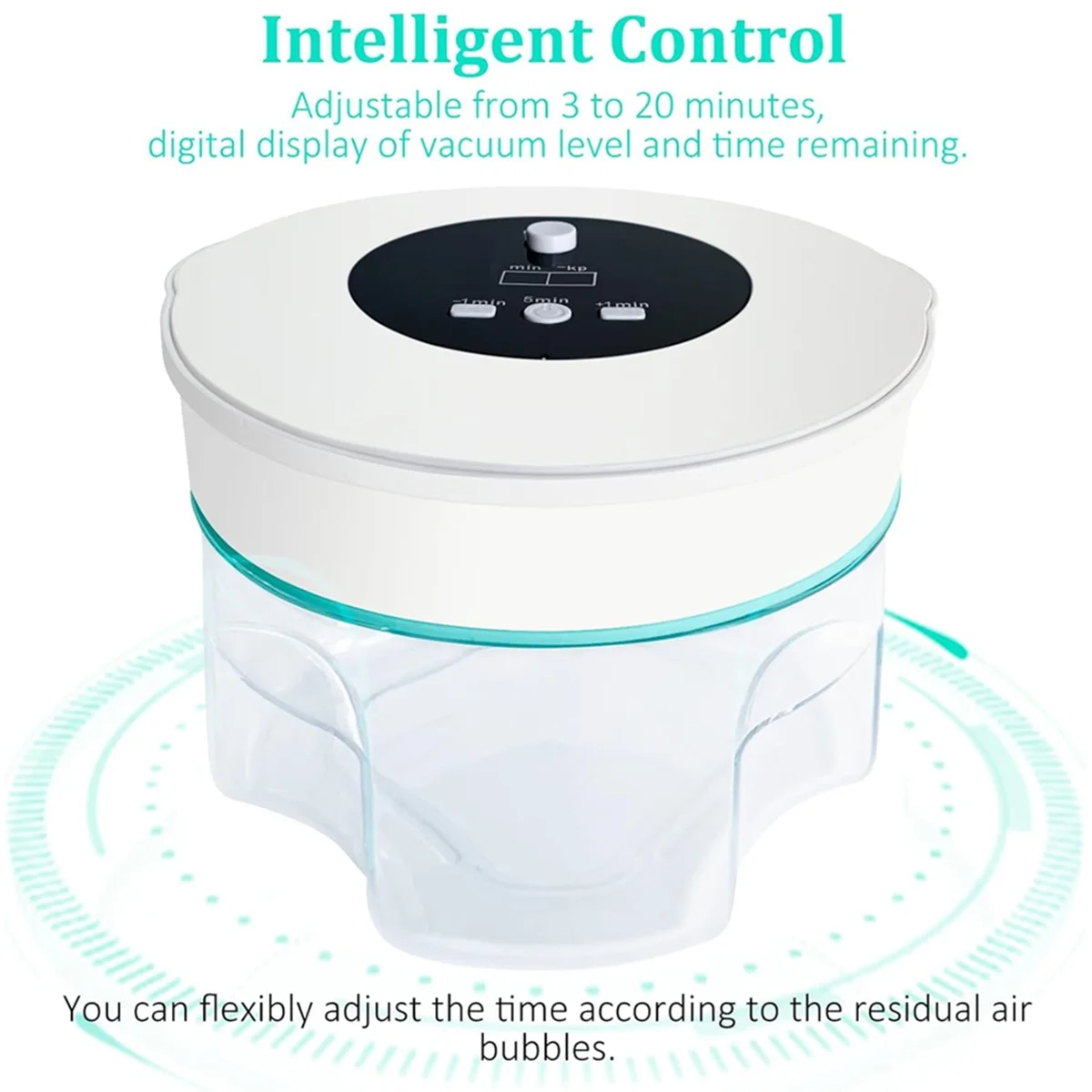 جديد الراتنج فقاعة مزيل 3-9 دقائق كفاءة 99% فقاعة إزالة-95kPa الراتنج فراغ 2L راتنجات الايبوكسي آلة الرش الولايات المتحدة التوصيل