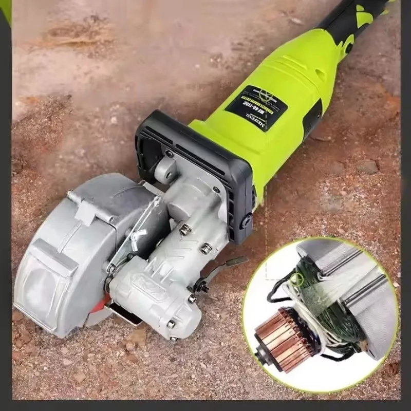 Handheld Concrete Wall Groover Multi-Function | Adjustable Power Slotting Tool for Brick Stone Wall Construction
