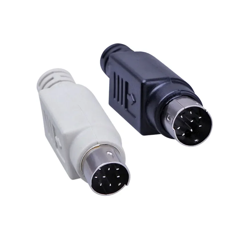 1PCS PLC 8 Pin Female/Male Connector Plug With Plastic Handle Adapter Soldering Cables DIY Connector Copper MD8 S Terminal