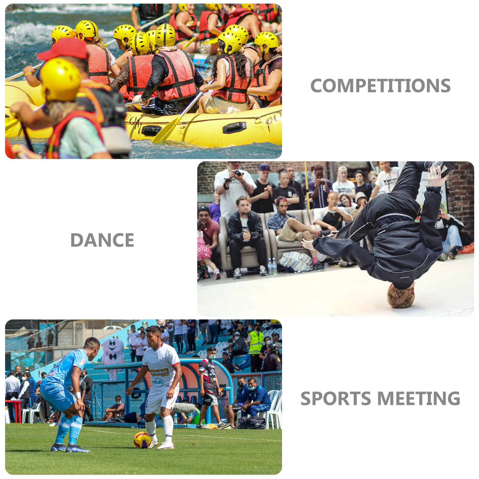 

2Pcs Cheerleader Pom Poms Eye-Catching Colorful Lightweight Portable Props for Cheerleading Competitions Cheer Pom Poms