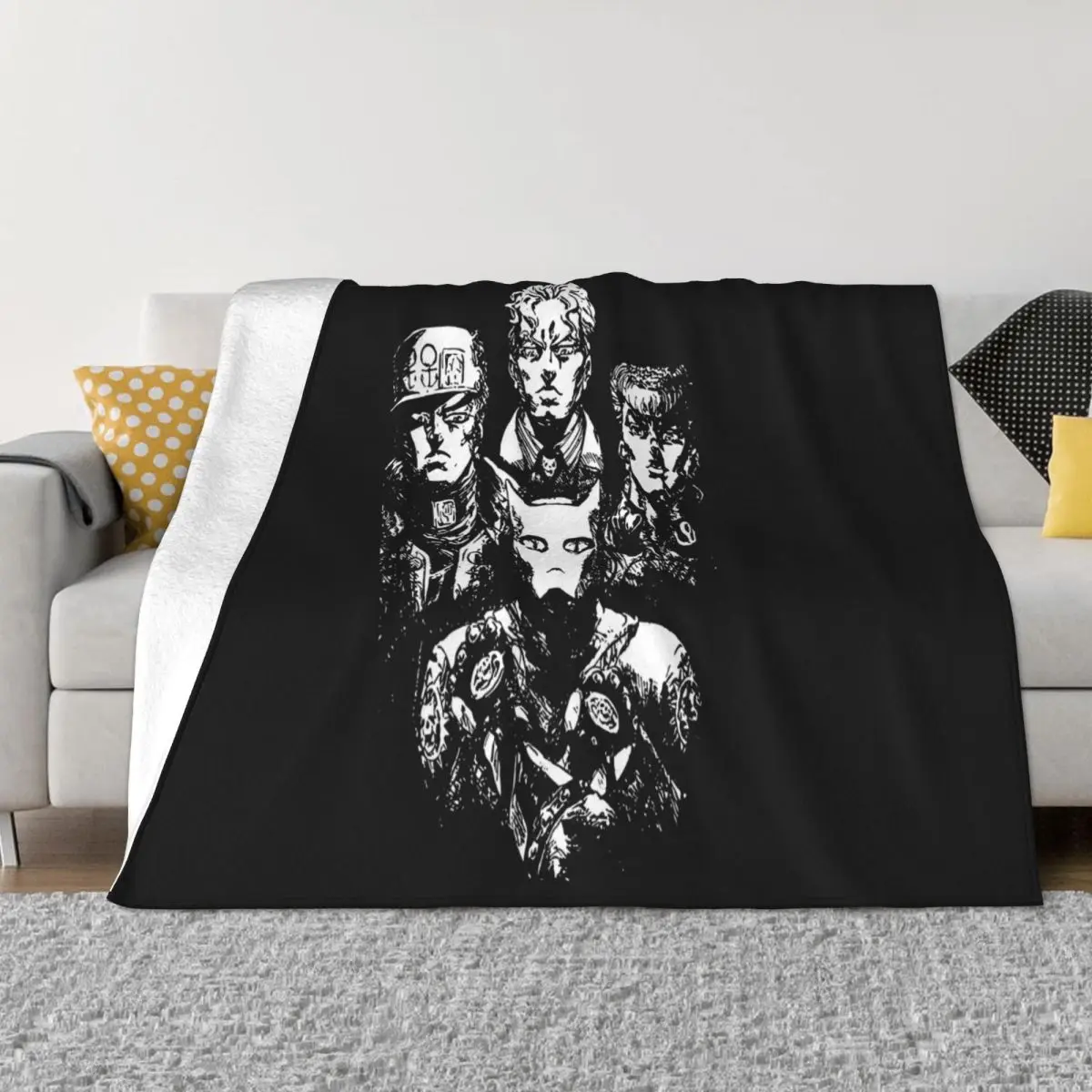 Jojos Bizarre Adventure Art T Jotaro Kujo Killer Queen Women Men Retro Sale Gift Throw Blanket