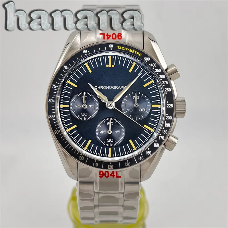 2026 New Men's Luxury VK63 Quartz Watch with Electronic Date Display Speed Adjustment Function Timer Function and Coated Glass