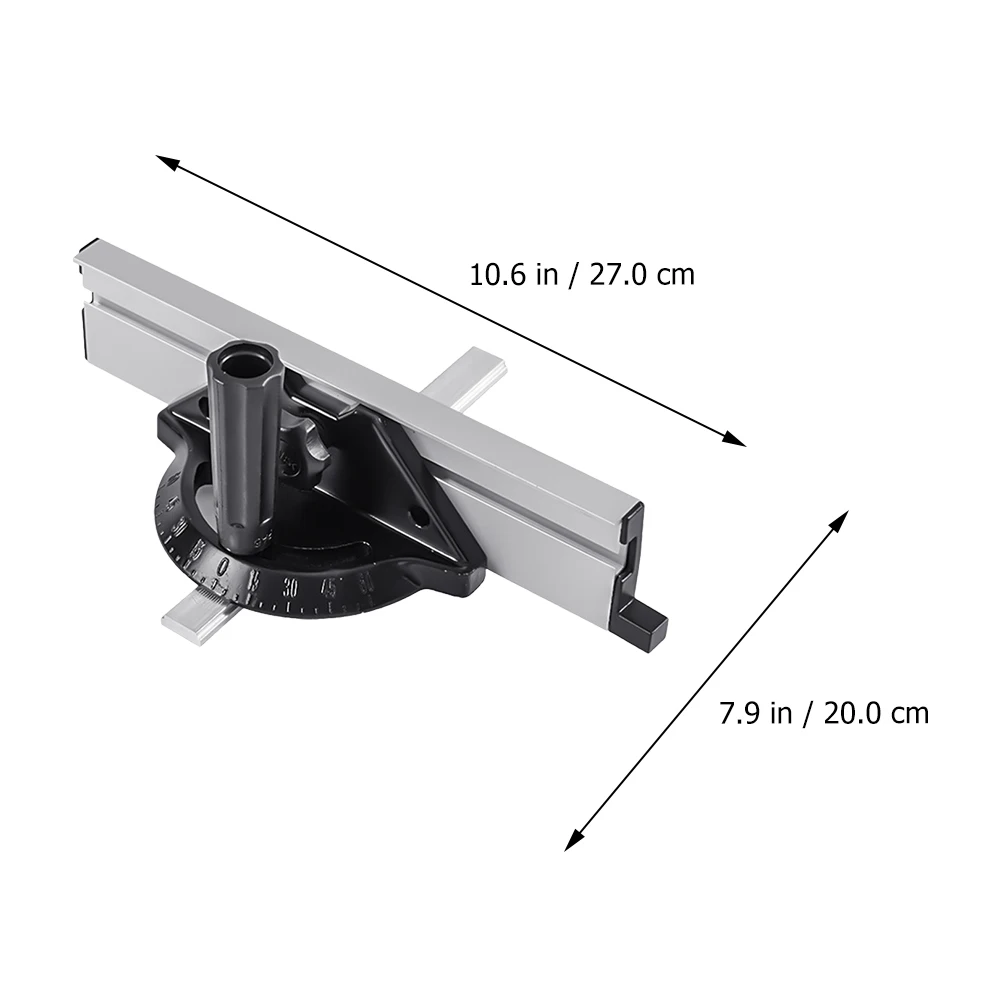 

Table Saw Rule Miter Gauge for Precision Miter Gauge Woodworking Black Precision Angle Cutting Tool Accessories