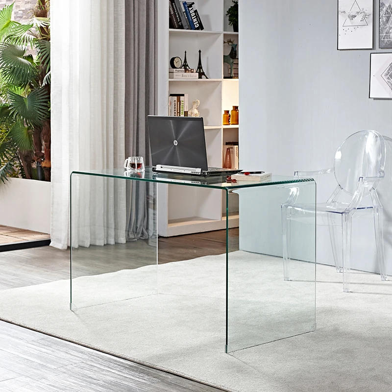 Simple glass computer desk Desktop small desk Simple modern table