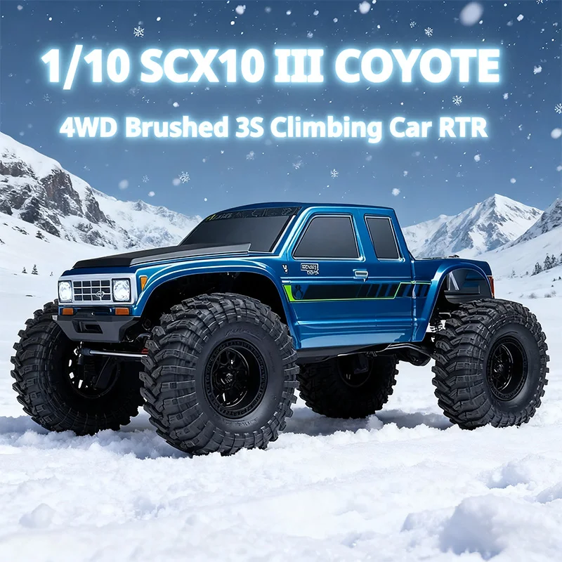 

AXIAL SCX10 III Coyote 1:10 Climbing Car RC Remote Control Model Car Four-Wheel Drive Brushed 3S Off-Road Vehicle RTR