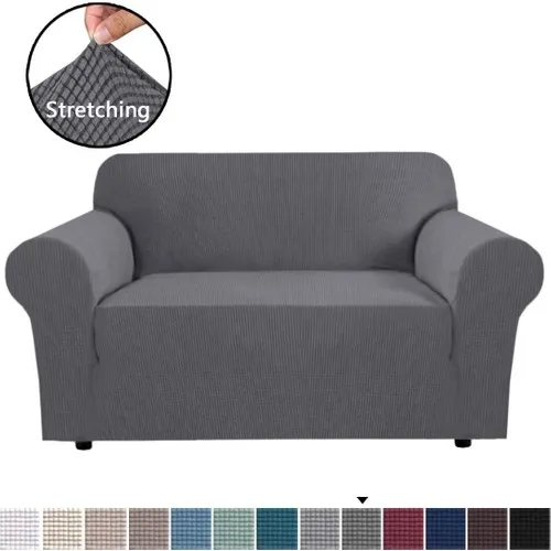 Bogda Honey comb Pattern Stretch Lastıklı Flexible Seat Sofa Case 3 Personality Dark Gray