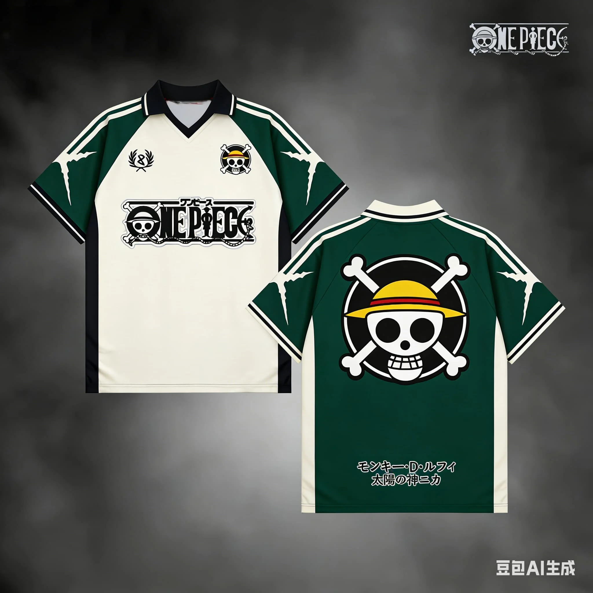 Sommerliches japanisches Manga-T-Shirt der Marke Bandai „One Piece“ mit Strohhut-Piraten-Team-Motiv, schnell trocknend und atmungsaktiv, für Erwachsene und Kinder – Detail 5