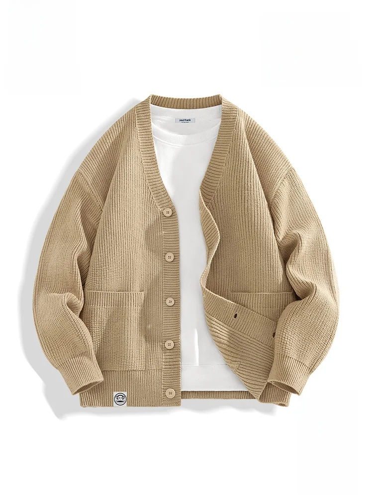 

Men's V-Ne Knitted Open Cardigan Loose Casual Sweater Outerwear Comfortable Soft Polyester Blend Long Sve