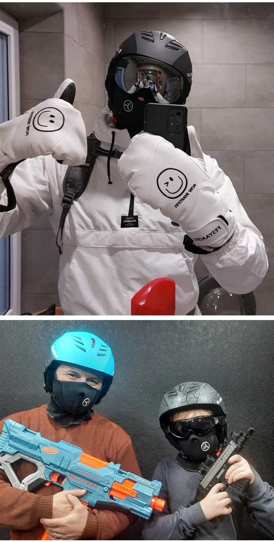 LOCLE Professioneller Skihelm für Herren und Damen, Kinder, Skihelm, Schnee, Skaten, Snowboard, Schneemobil, Skateboard, Größe 52–61 cm – Detail 16