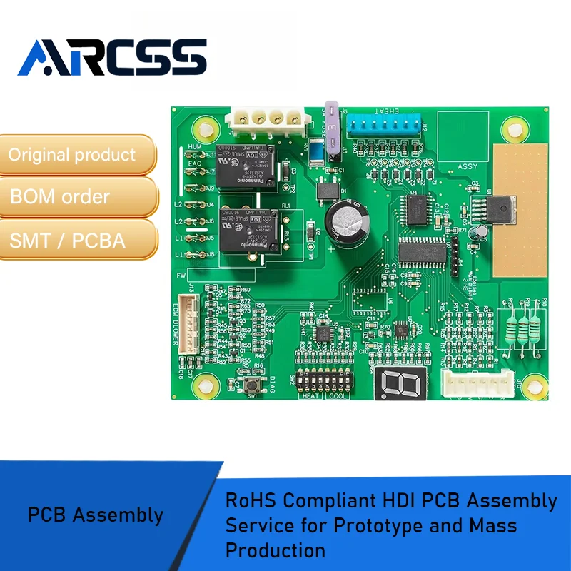 خدمة تجميع ثنائي الفينيل متعدد الكلور المتوافقة مع RoHS للنماذج الأولي والإنتاج الشامل
