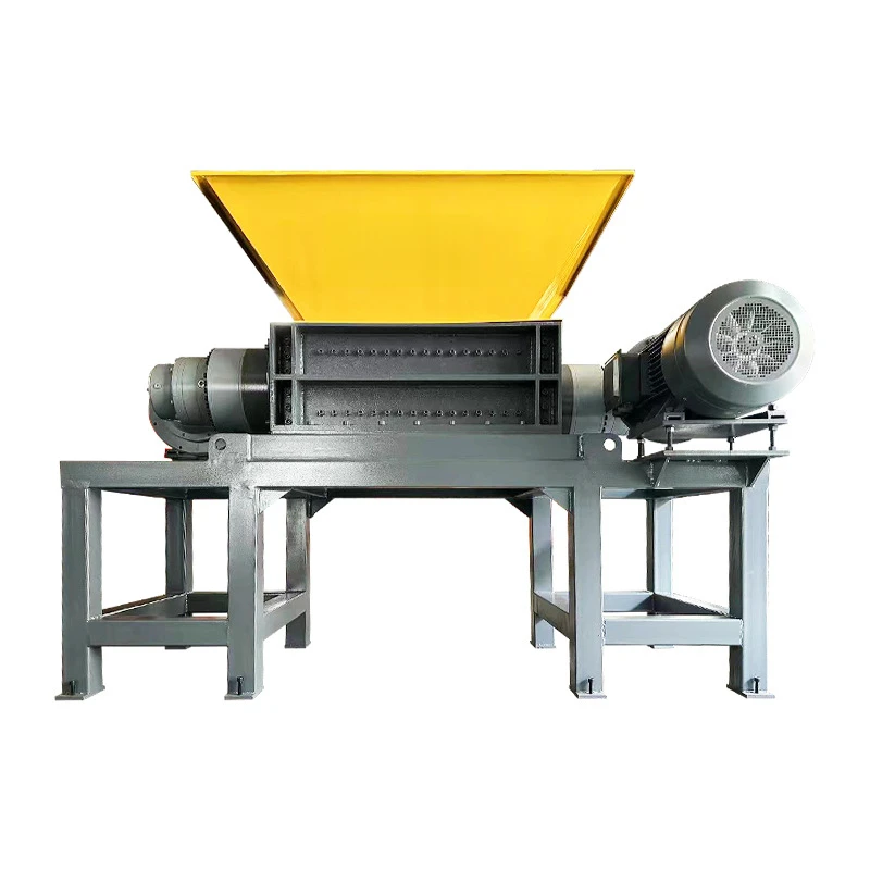 Large Plastic Waste Metal Wood Agricultural Shredder Single Double Shaft Crusher
