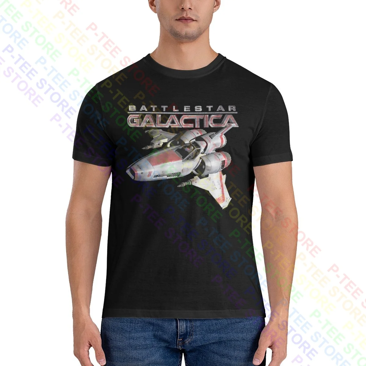 Battlestar Galactica Mark Ii Viper Licensed Sci-Fi Tv Show Shirt T-shirt Gift Vintage Tee