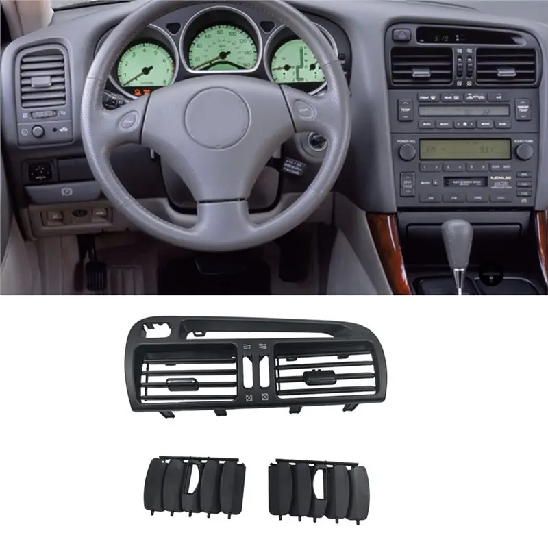 A85E-For LEXUS GS300 1998-2005 Compatible 55660-30340 Car A/C Air Outlet Vent Panel Front Middle Air Conditioner Vent Frame view 5