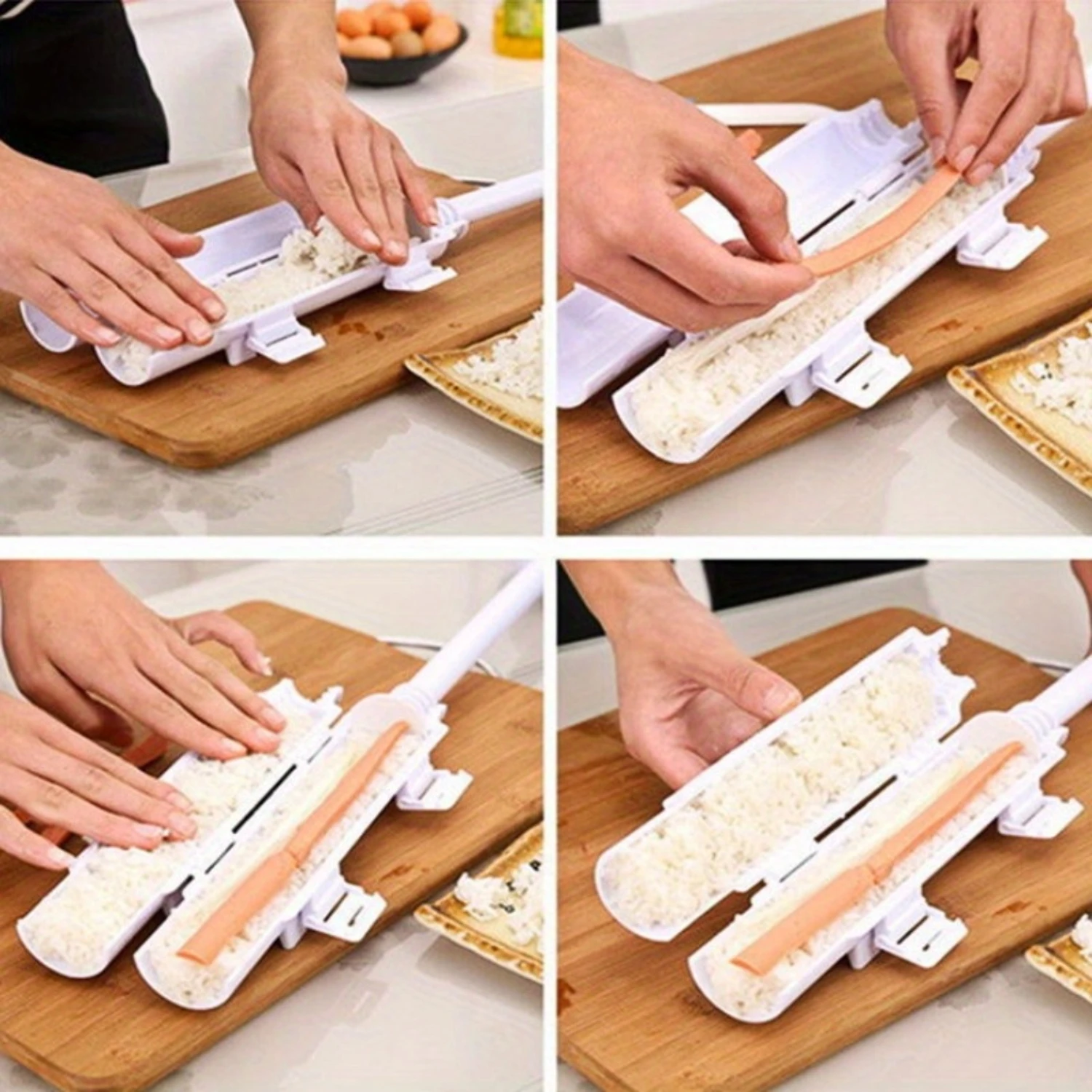 

Eco-Friendly Wheat Straw Sushi Maker Kit - Easy Homemade Sushi Roll Mold for Perfect Cylinder Shape- 1pc Toothbrush cover