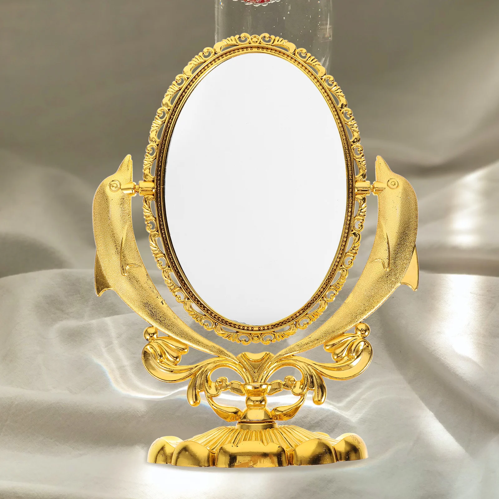 Dubbelzijdige draaibare make-upspiegel Desktoptafel make-upspiegel voor bureaugebruik make-upspiegels Tafelmake-upspiegel,