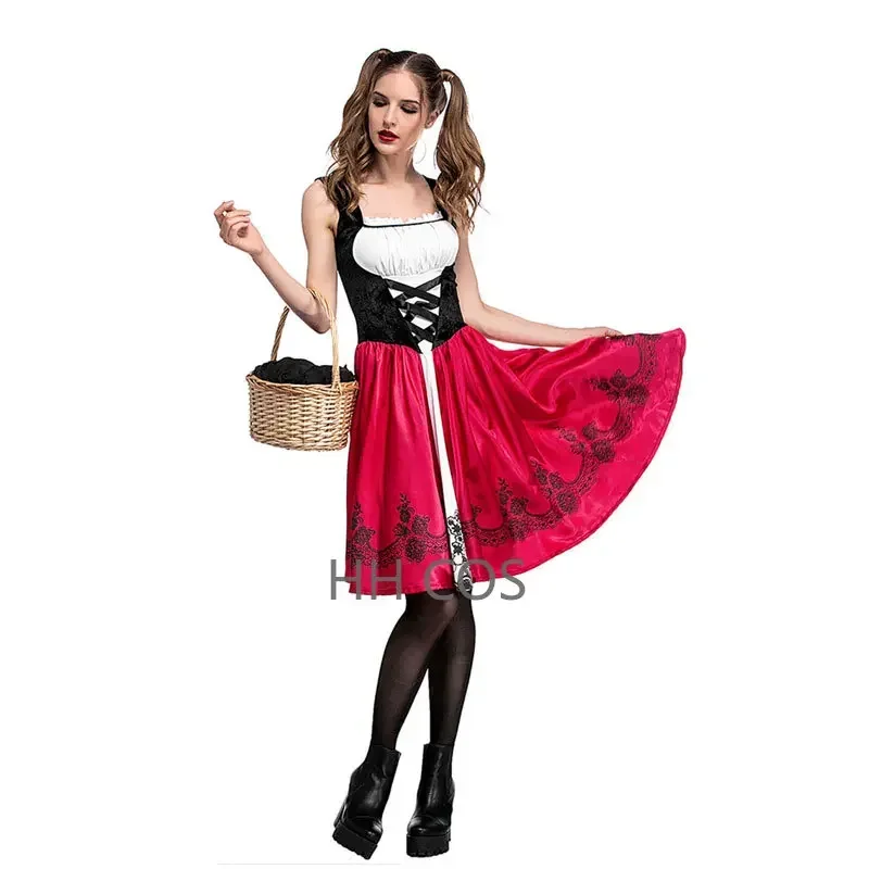 Ataullah-Costume de Cosplay du Petit Chaperon Rouge Adault pour Femme, Robe de Reine pour Halloween, ixde Carnaval, Wicca Everak