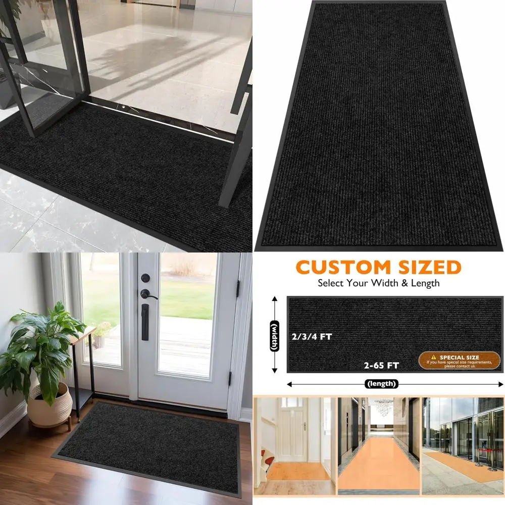 

Сверхмощный большой входной напольный коврик размером 2 фута x 14 футов — коммерческий коврик для улавливания грязи в помещении и на открытом воздухе для тяжелого движения