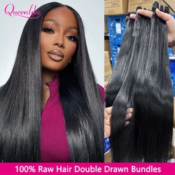 15A Double Drawn Vietnamese Raw Hair Straight Bundles Human Hair 24 Inch 100% Real Human Hair Bundles 1/3 Bundles Hair