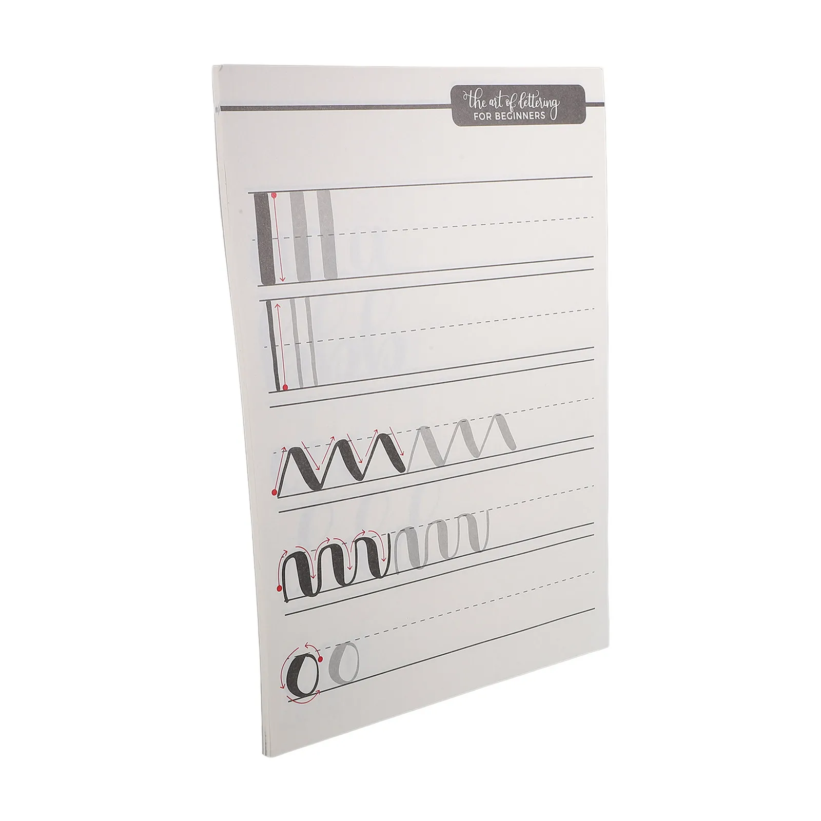 1 Book English Letter Copybook Artistic Font Lightweight Portable for Calligraphy Practice Writing Paper English Letter Copybook