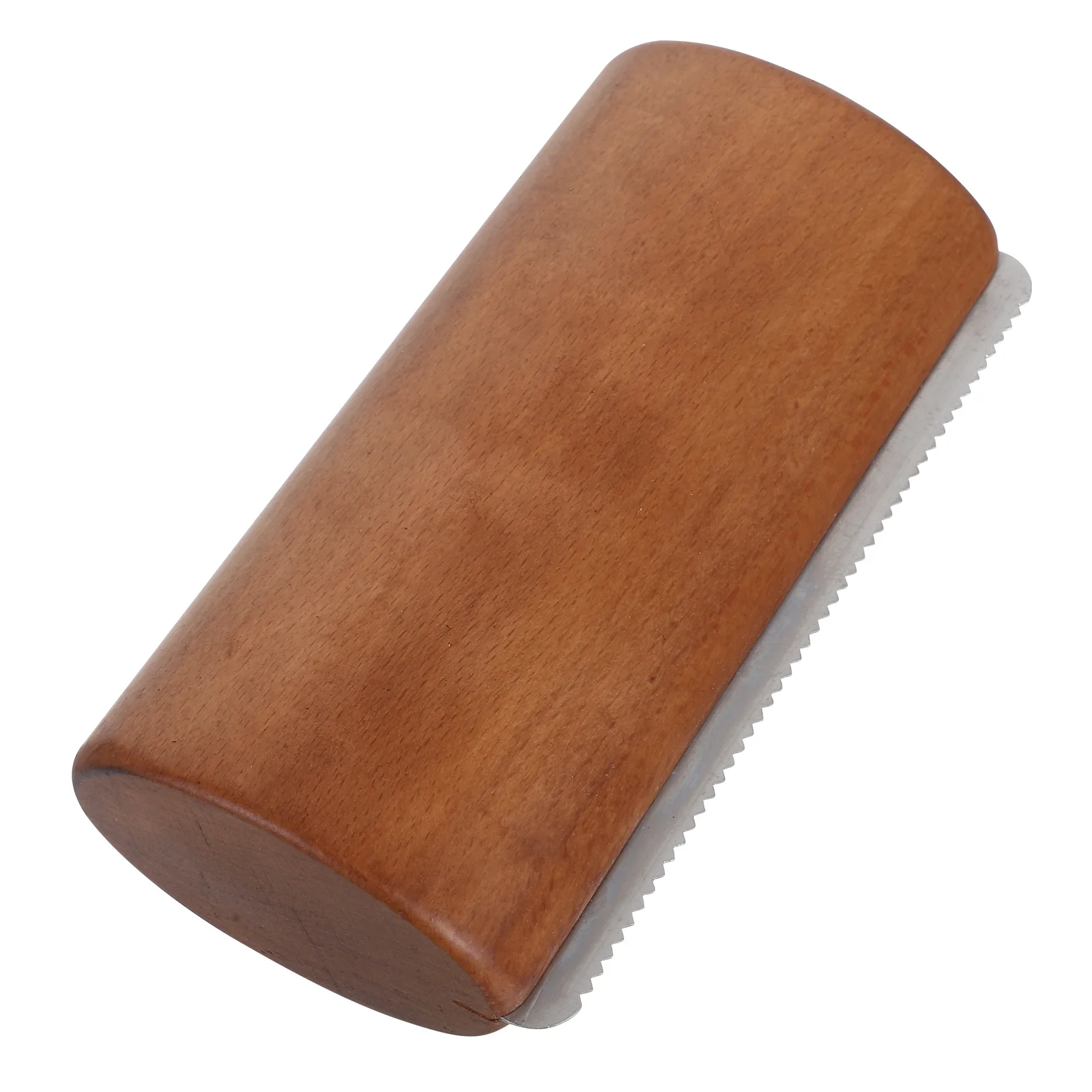 أداة العناية بالحصان الخشبي، مكشطة العرق المسننة، تصميم متين، قبضة مريحة، مستلزمات تنظيف الحصان المستقرة #4