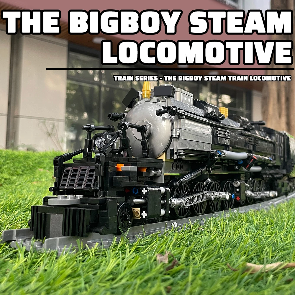 

Bigboy Steam Locomotive Train Building Blocks Set Retro City Model Creative Module 1608PCS Construction Toys For Kids Ideal Gift