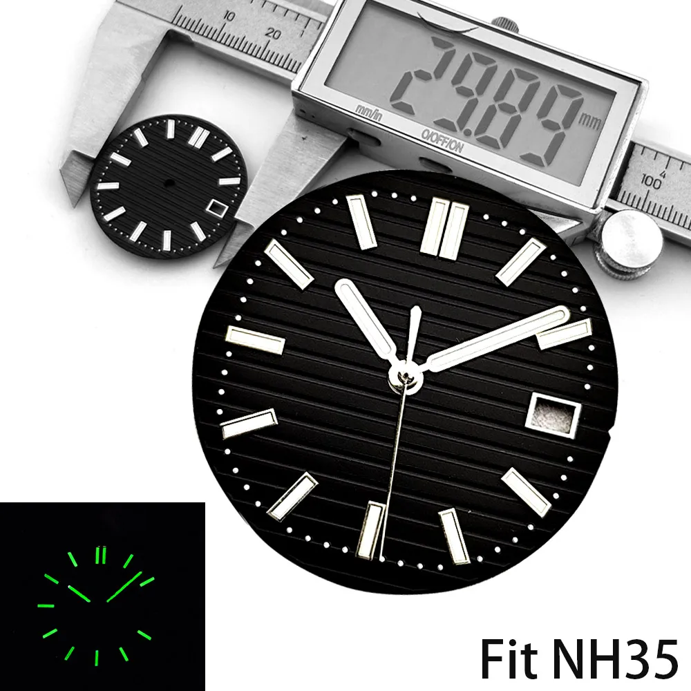 29.8mm  dial pointer Classic combination product C3 green Luminous light fit NH35 movement watch parts accessories