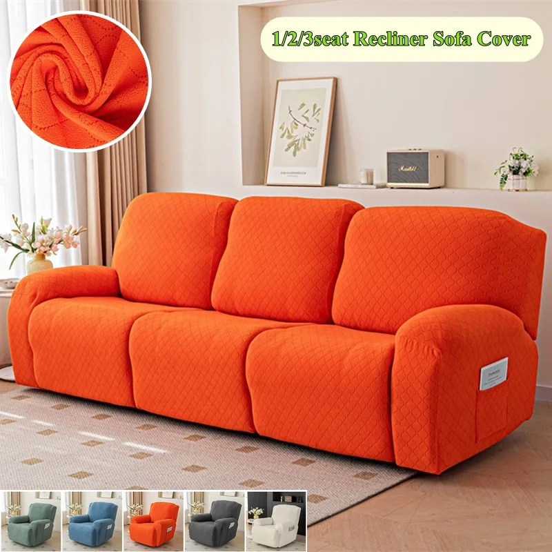 

1/2/3 Seater Split Recliner Sofa Covers Elastic Jacquard Recliner Couch Slipcover Armchair Cover Living Room Funda Sillon Relax
