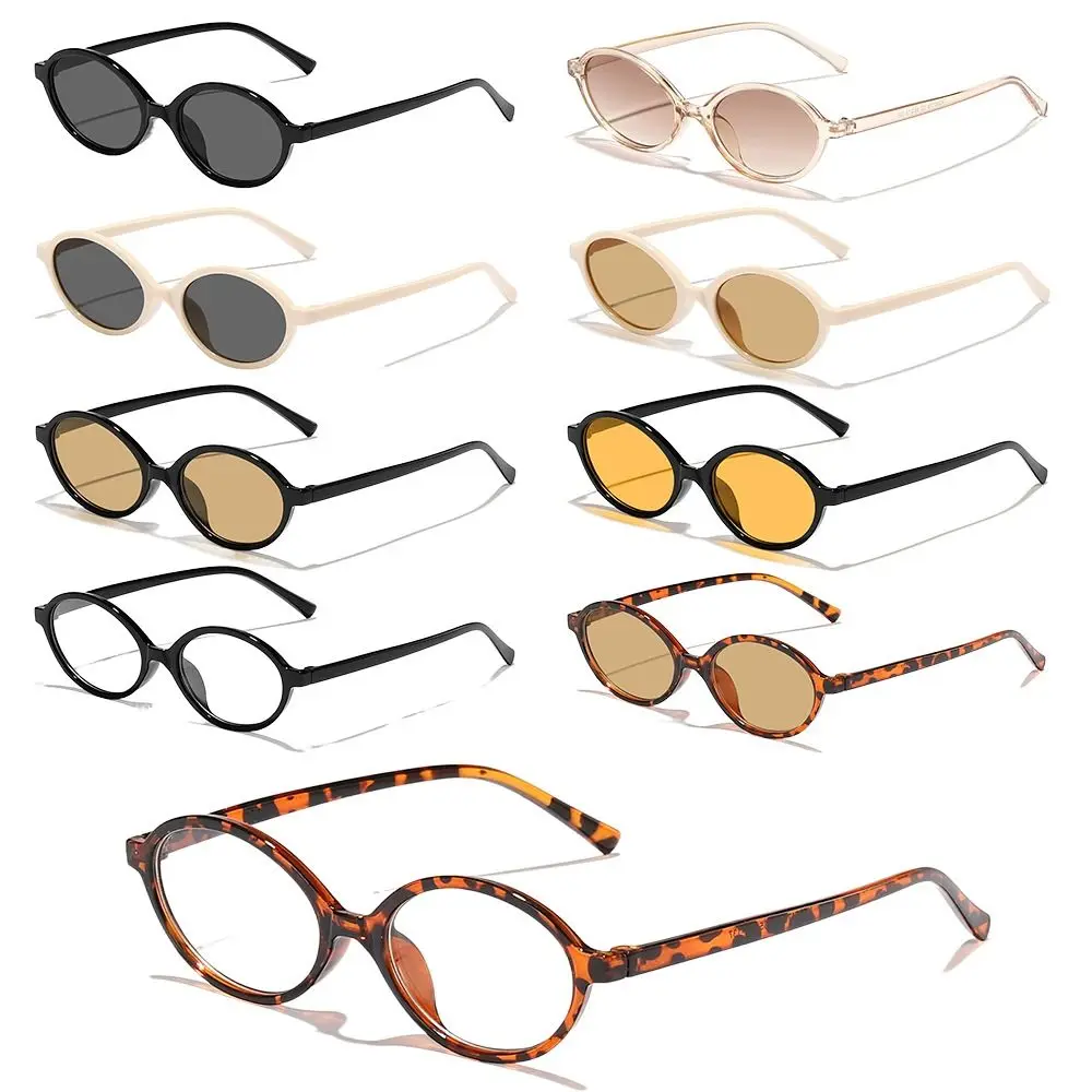 Nowe Małe Okulary Przeciwsłoneczne Okrągłe z Małą Oprawką Ochrona UV400 Podróżne Okulary Plastikowe Cienkie dla Kobiet i Mężczyzn