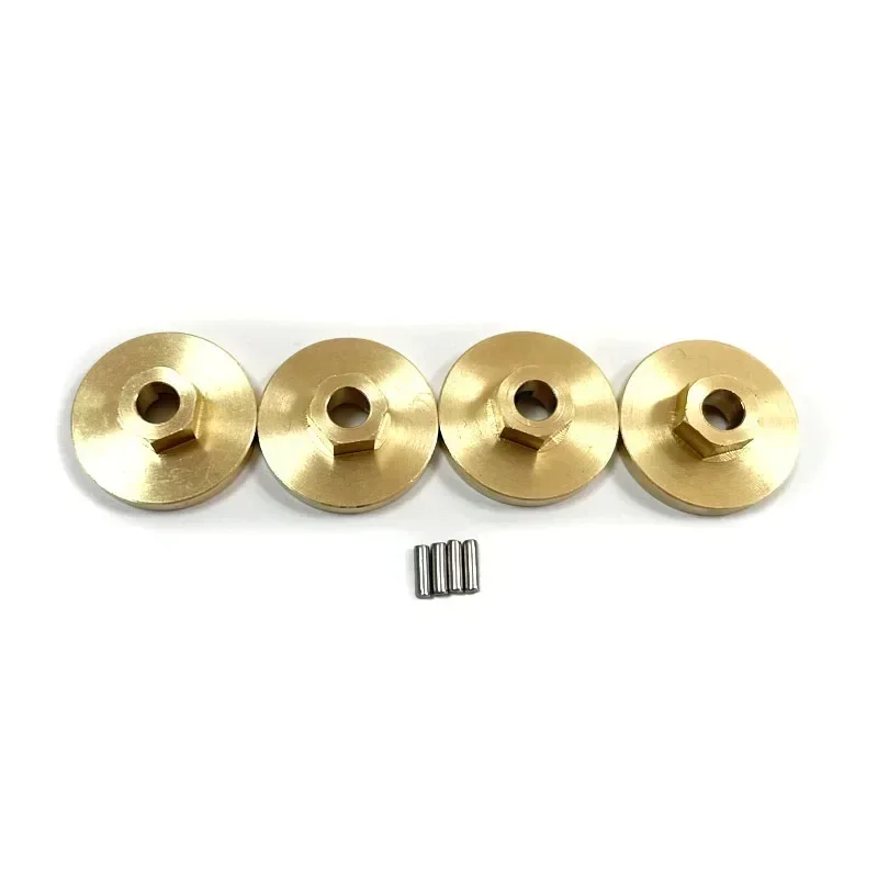 Parti di aggiornamento dell'asse anteriore o posteriore in ottone cingolato per auto RC per FMS 1/24 Wagon FCX24