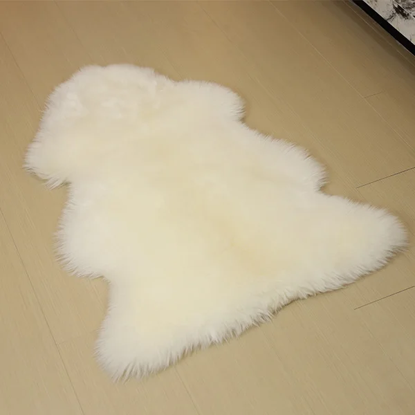 

Sheepskin Area Rug Real Australia Sheepskin Fluffy Natural Wool Cozy & Warm Fur Rug