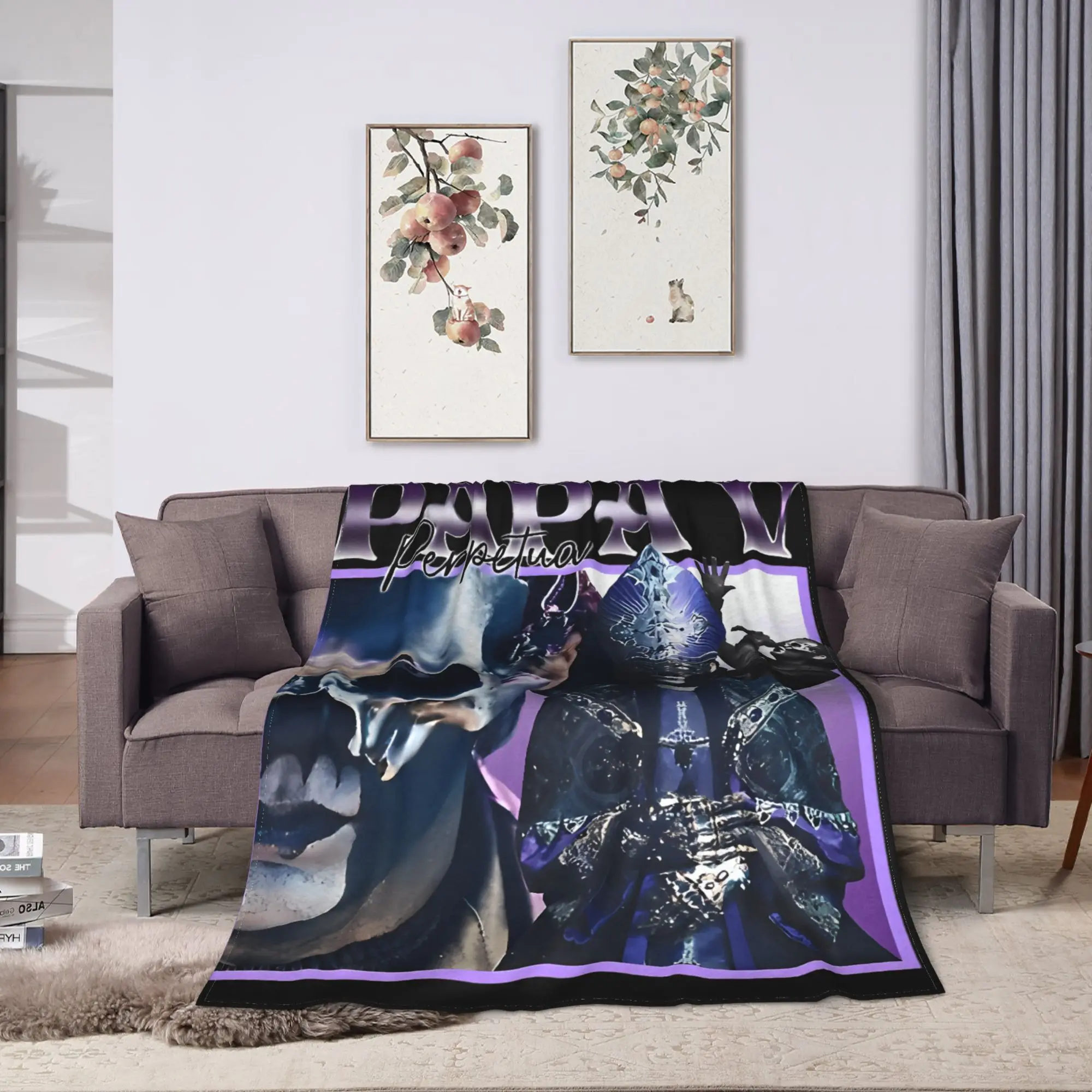 90s Perpetua Ghost  Band Blankets Quality Soft Warm  Bedding Throws Winter Camping Couch Bed Funny Bedspread