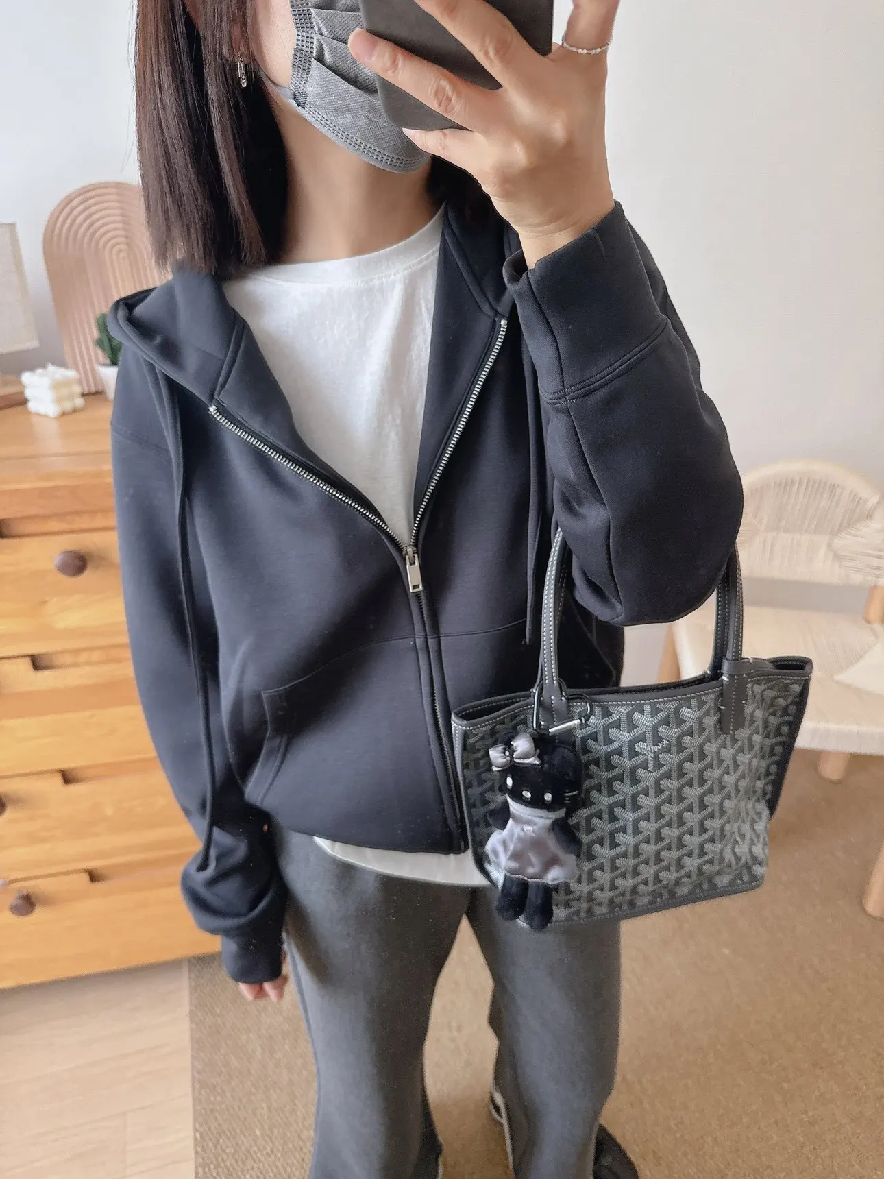 

Korean Style Loose Fit Color Modal Material Washed Effect Zipper Hoodie Jacket Women's Spring Summer Short Outerwear
