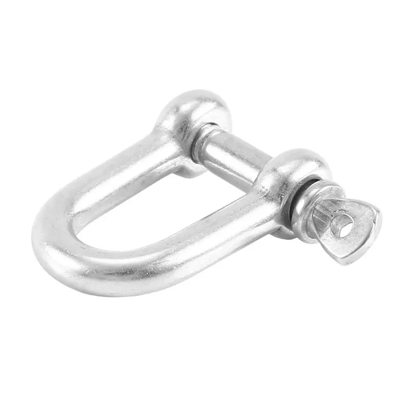 Superior-M6x38mm Straight D-Shackle, Short, Stainless Steel AISI 316