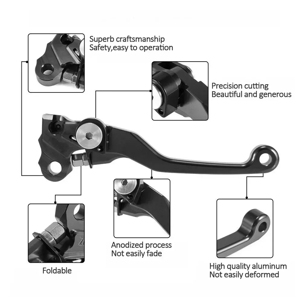 Leviers d\'embrayage de frein pivotants, accessoires de moto Foy, KAWASAKI KX 250, 450, KX250, KX250X, KX450, KX450X, 2019-2024