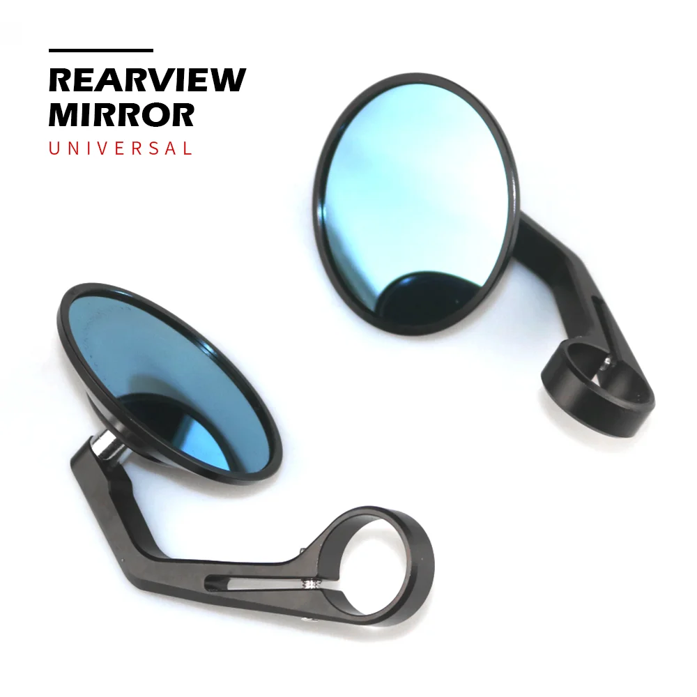 

Motorcycle Rearview Universal 7/8" 22mm Handlebar Side mirror Anti-shake Rearview Scooter Handle Bar End Side Rearview Mirrors