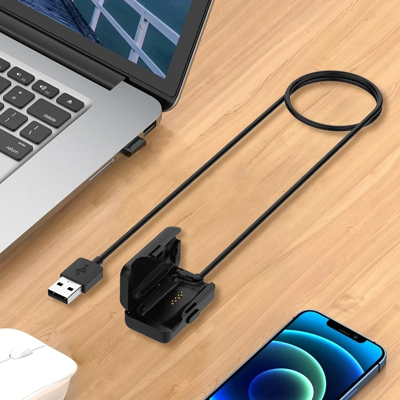 1 PCS Portable Convenient 1Meter Headphone Charging Cable Black Plastic For Aftershokz Xtrainerz