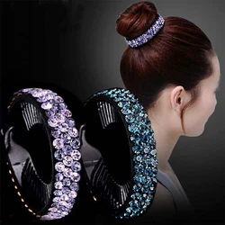 Fashion Rhinestone Hair Claws for Women Colorful Grab Clips Hairpins Crystal Hair Accessories Hair Clips Barrettes Ponytail Bun