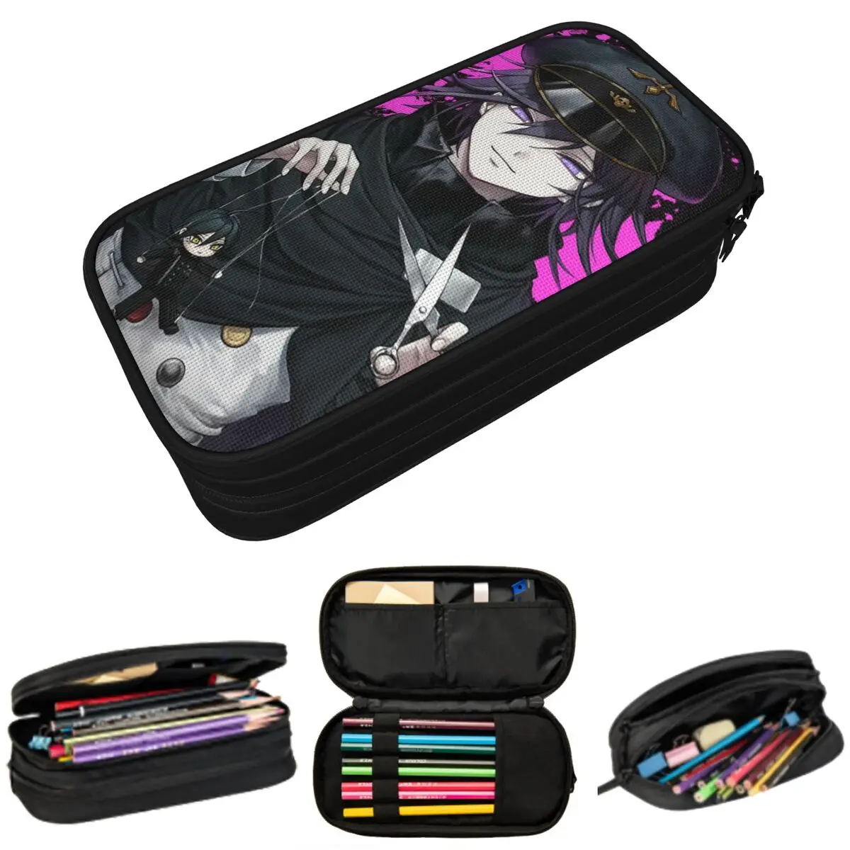 

Пенал Kokichi Oma Danganronpa Amine для мальчиков и девочек, школьный пенал, сумка для ручек, канцелярские принадлежности, сумка-органайзер для ручек