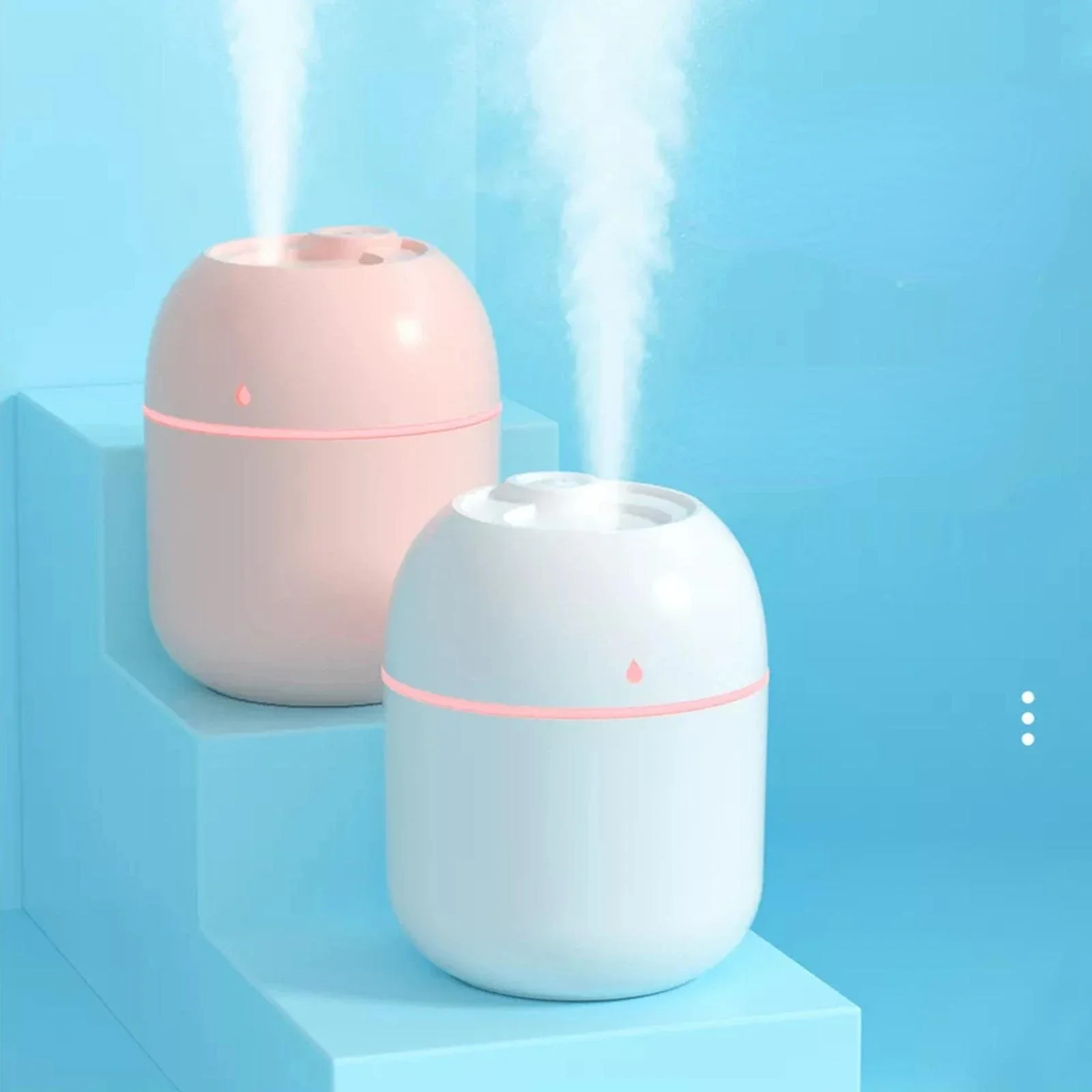 Air Humidifier Sprayer Portable Household Appliance Air Diffuser Quiet Atomising Fan 220ml Tabletop Home Aromatherapy Perfume