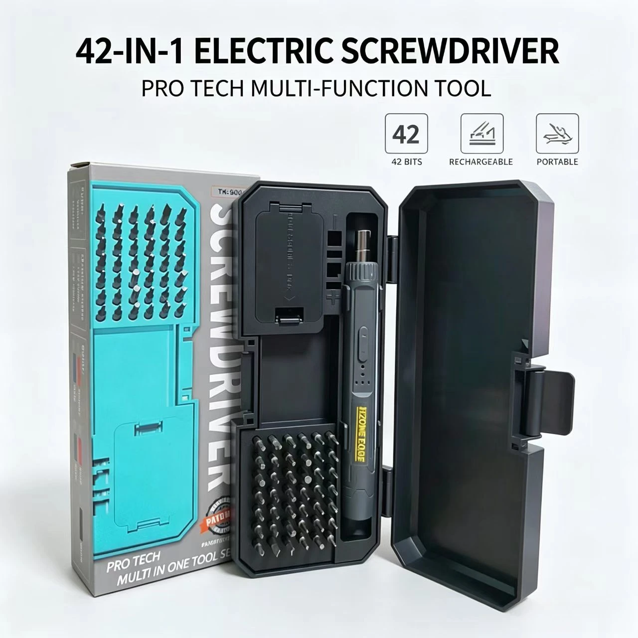 USB Charging Wireless Electric Screwdriver 800mAh Rechargeable Adjustable Drill Multifunctional Disassembly Torque Maintenance T