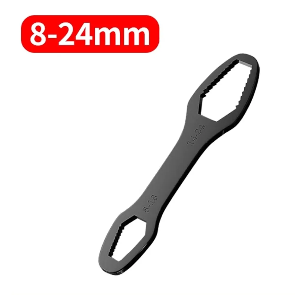 8-24mm Universal  Wrench Self-tightening Adjustable Glasses Wrenches Board Double-head  Spanner Hand Tools for Factory