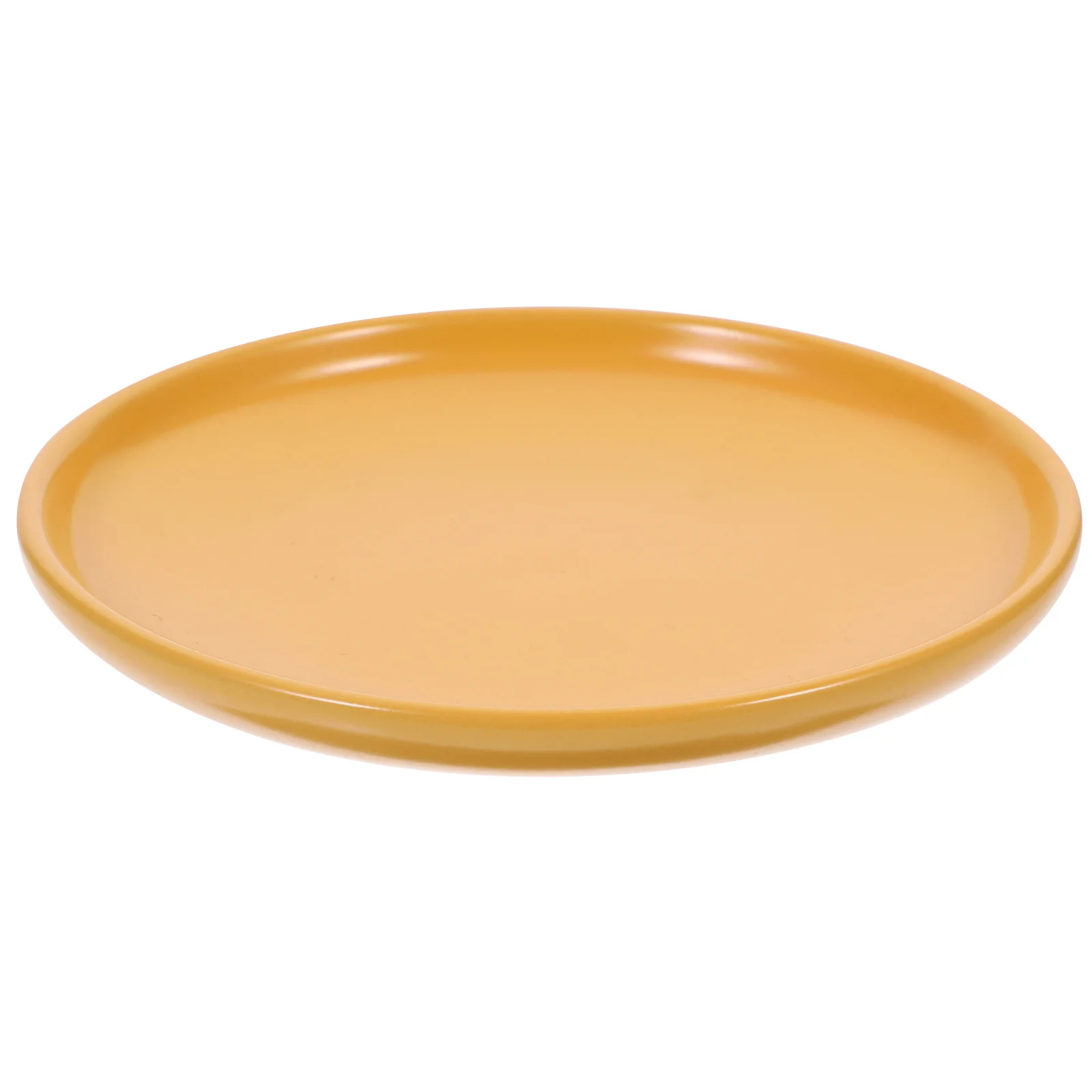 

Ceramic Cat Food Bowl Smooth Surface Shallow Feeding Dish Comfortable Humanized Design Durable Pet Feeding Plate