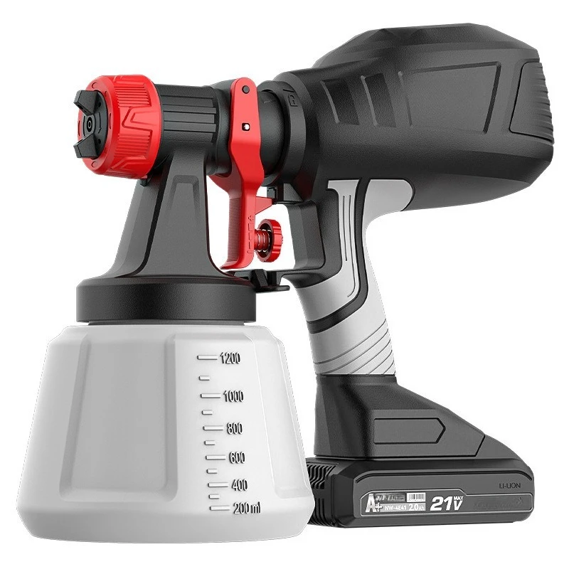

Electric Paint Spray Gun Household Lithium Battery Coating Machine Atomizing Sprayer for Latex Paint Disinfection Watering