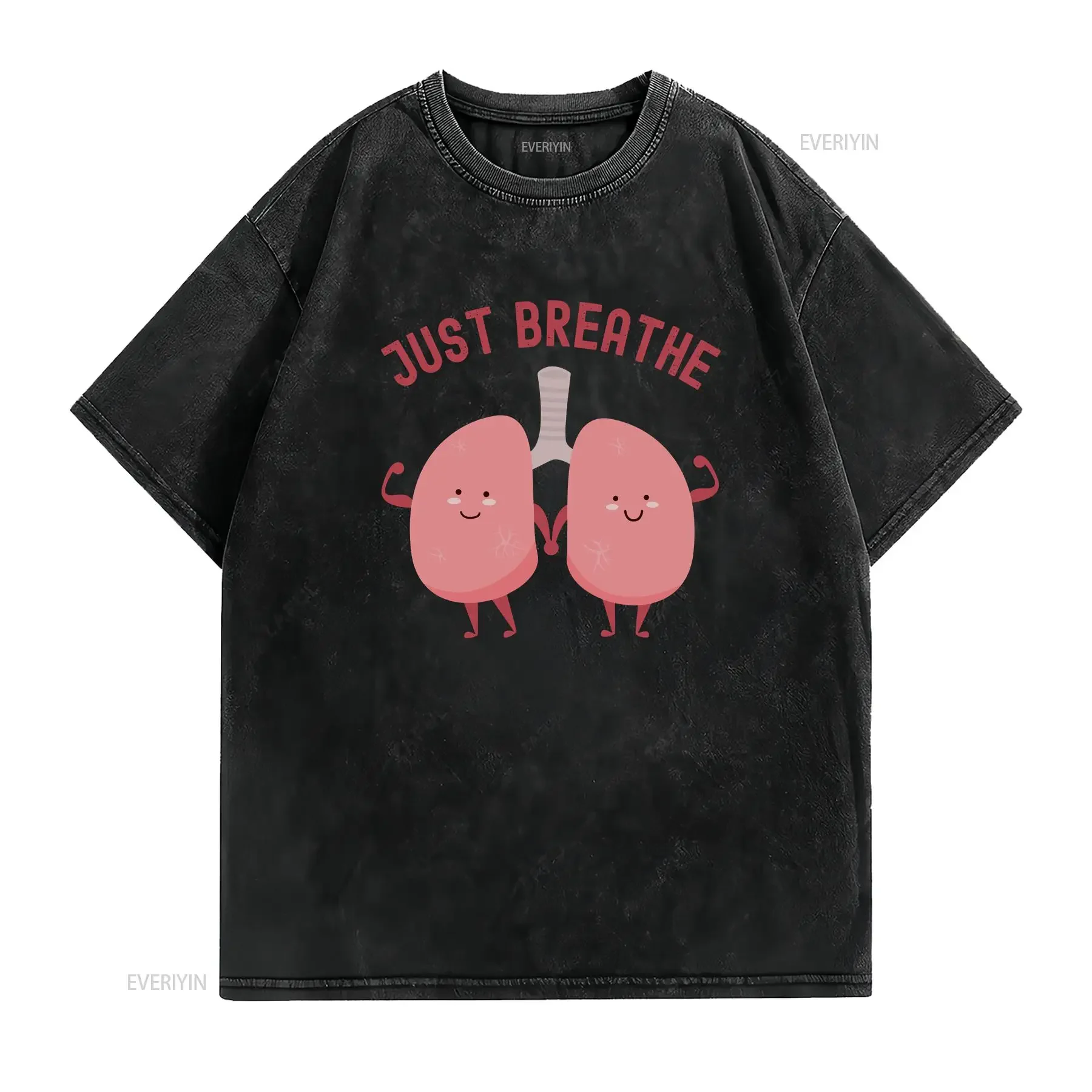 Funny respiratory therapisT T Shirt just breathe lung tee RT graduation asthma gift for pulmonologist pulmonary rehab assistant